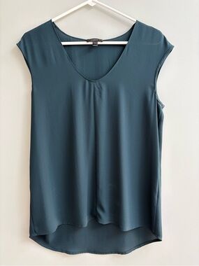 J. Crew Teal V-Neck Sleeveless Camisole